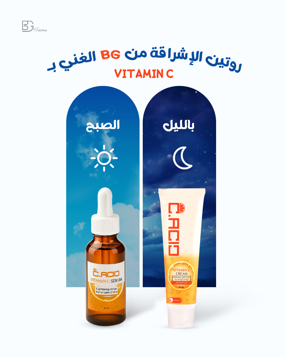 C. Acid Vitamin C Serum & C. Acid Vitamin C Cream